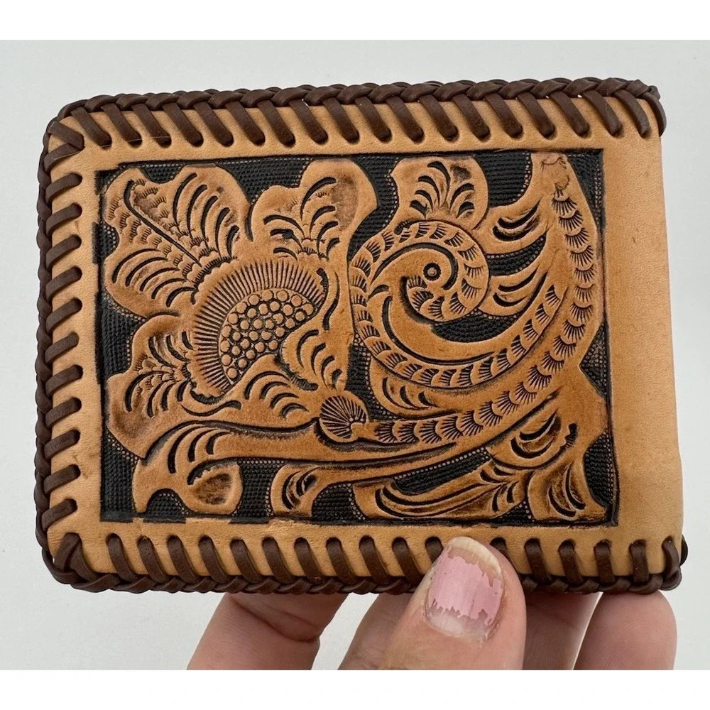 Custom Leather Wallet - Unmarked‎ - Excellent Condition